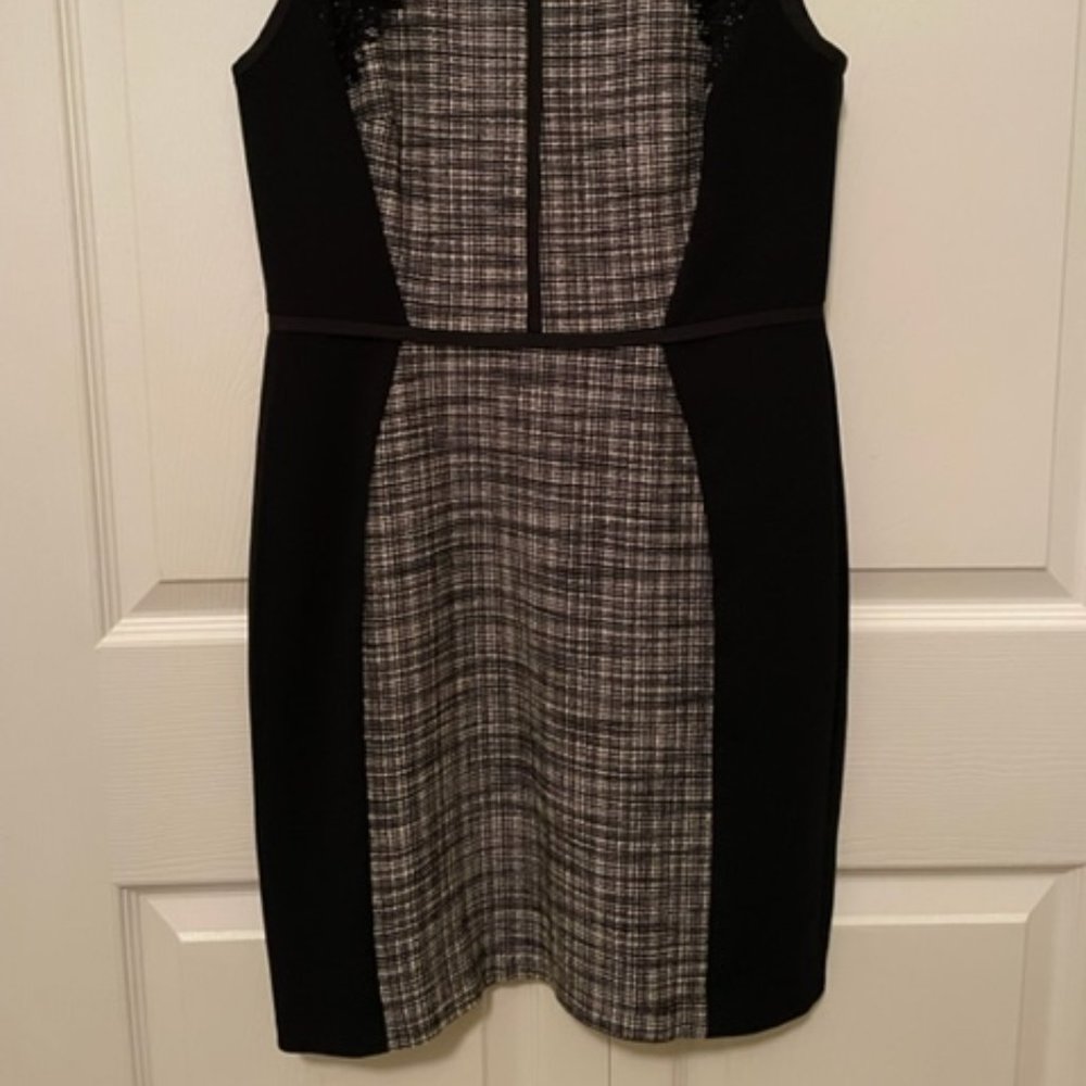 Loft size 2P fitted professional dress in black and white - Picture 4 of 8